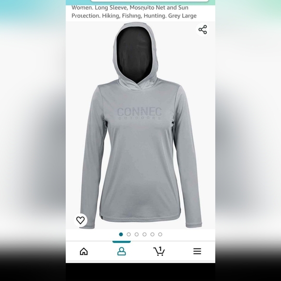 Mosquito net hoodie size large women's - Picture 3 of 6